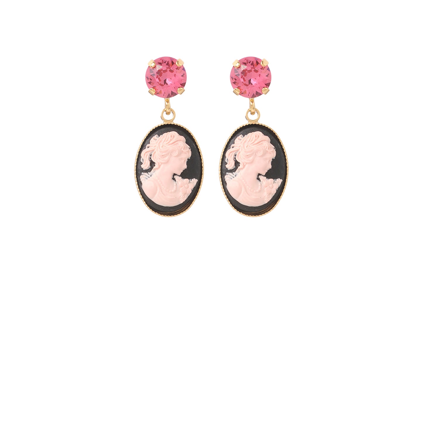Cameo Mini Strass Earring