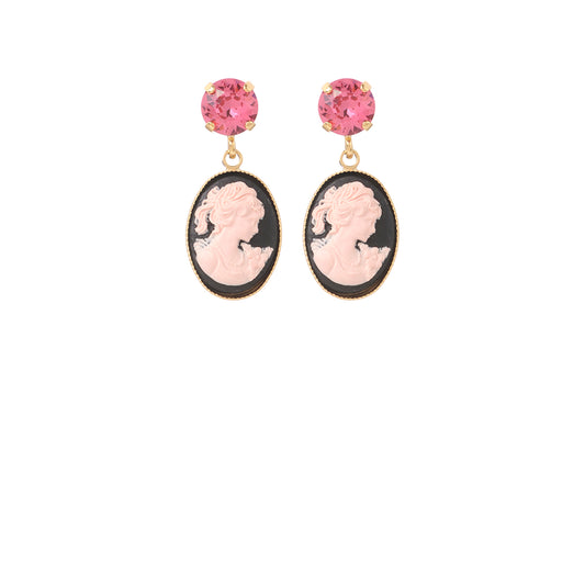 Cameo Mini Strass Earring