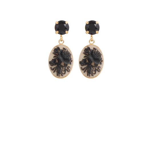 Cameo Mini Strass Earring