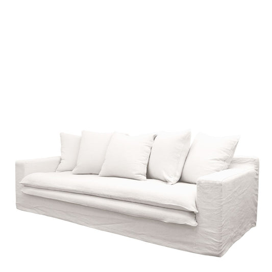 Three Seater Sofa - White