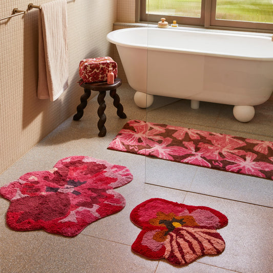 Mave Pink Long Bath Mat