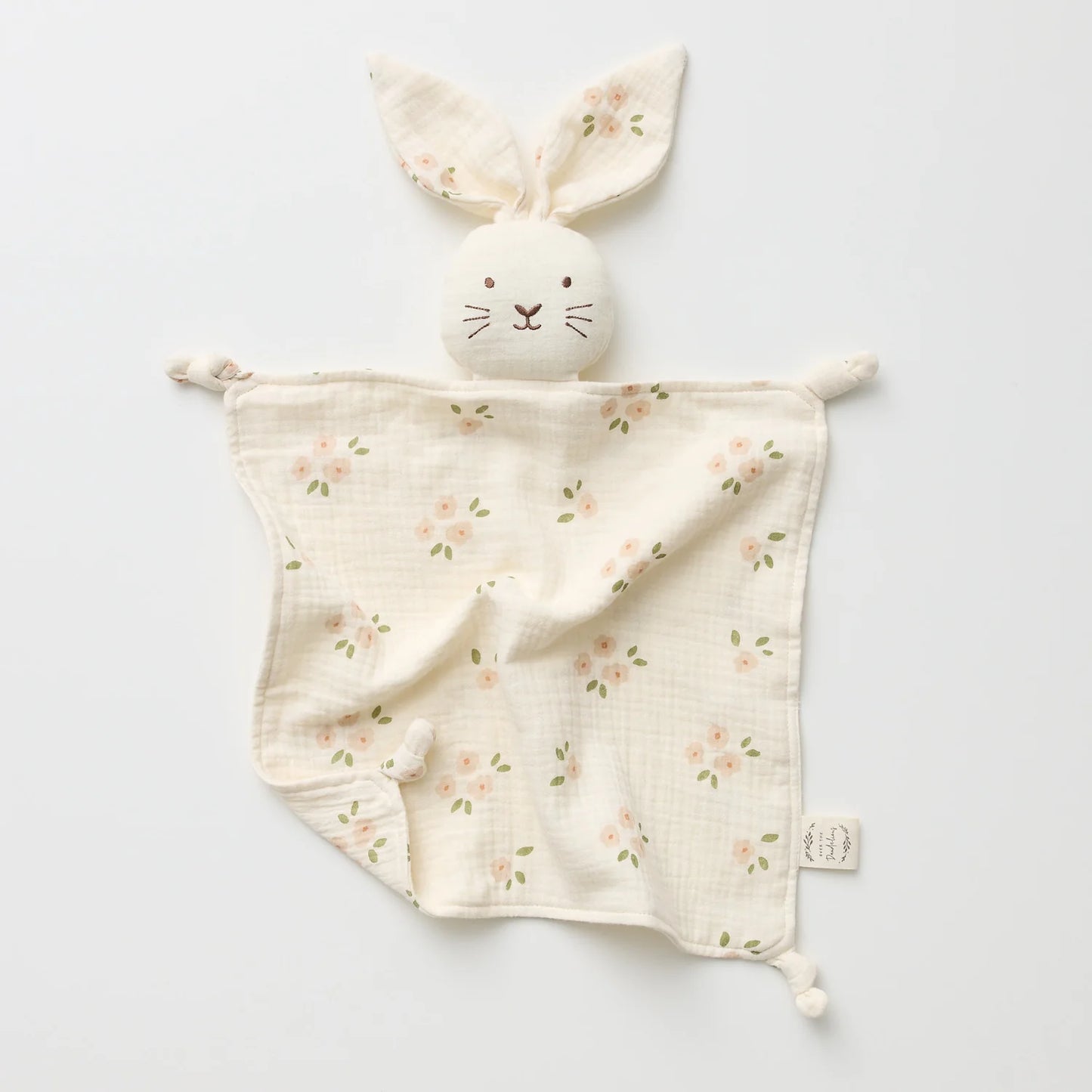 Bunny Daisy Lovey - Organic Muslin
