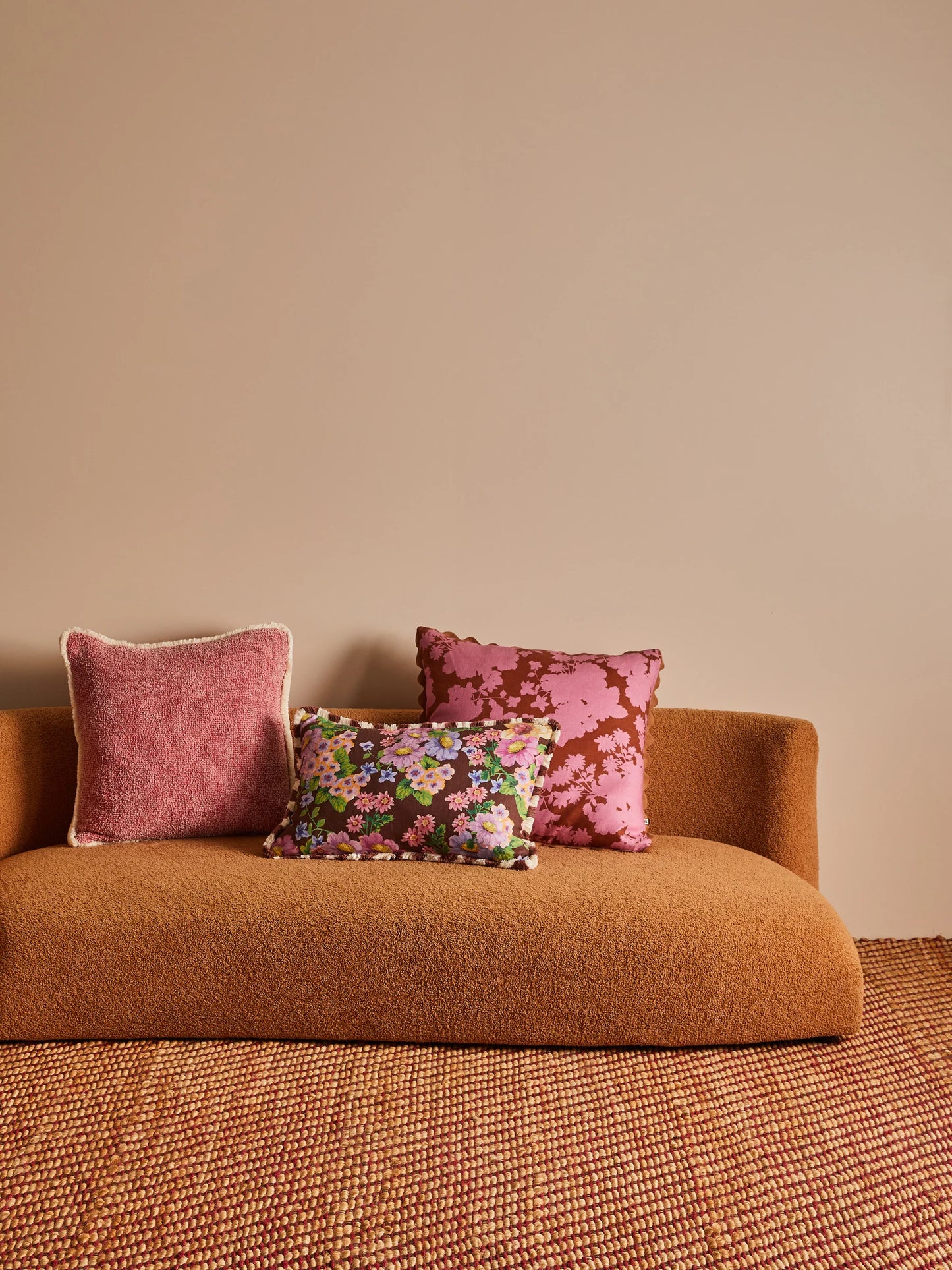 Buttercup Brown Cushion + Inner 60x40