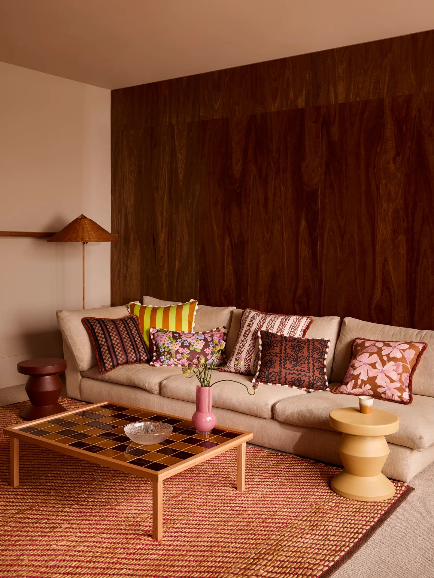 Buttercup Brown Cushion + Inner 60x40