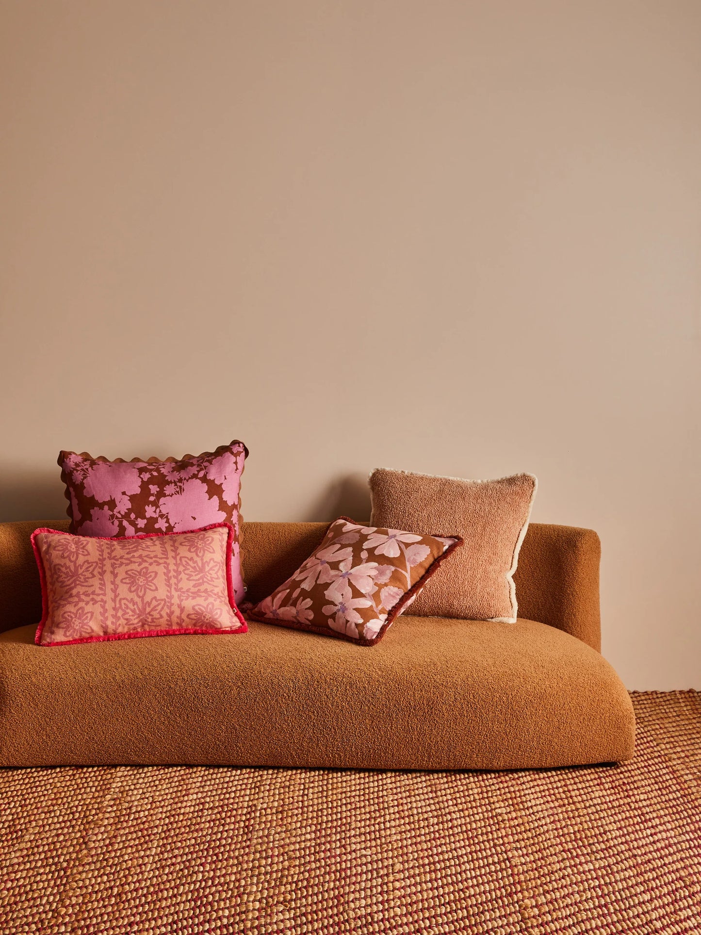 Violet Tan Cushion + Inner 50x50
