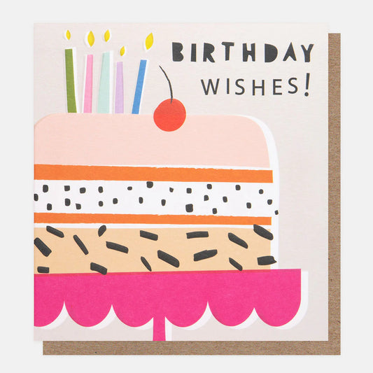 Birthday Wishes Cake Card