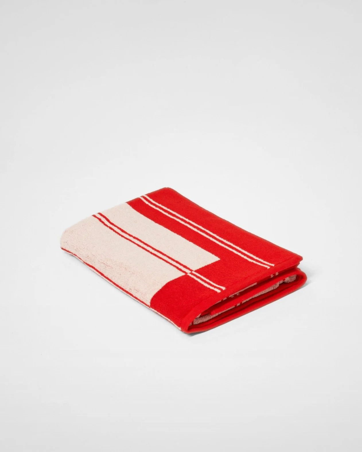 Twin Stripe Towel - Cherry