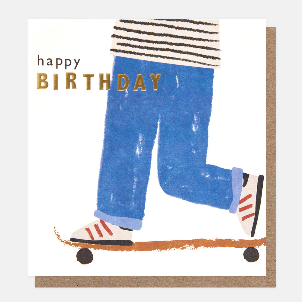 Happy Birthday Skateboard Card