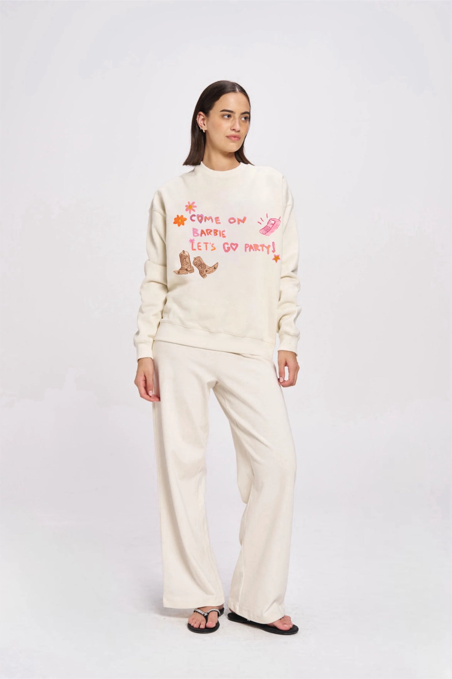 Barbie Party Fleece Crew