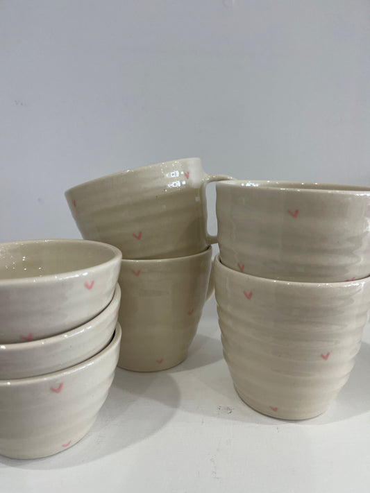 Heart Snack Bowl - Pink