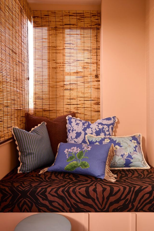 Cottage Garden Blue Cushion