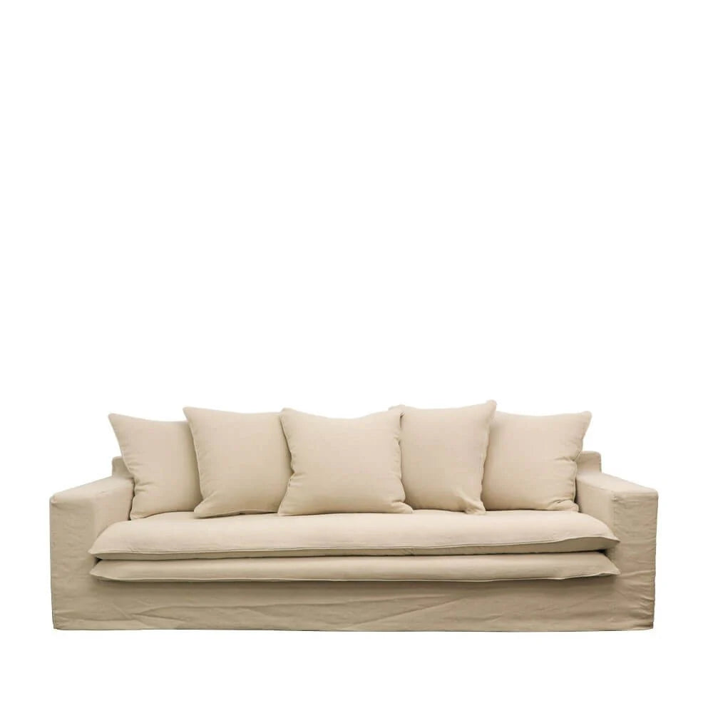Three Seater Sofa - Oatmeal - Couch