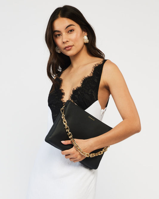 Matilda Crossbody Black + Chain
