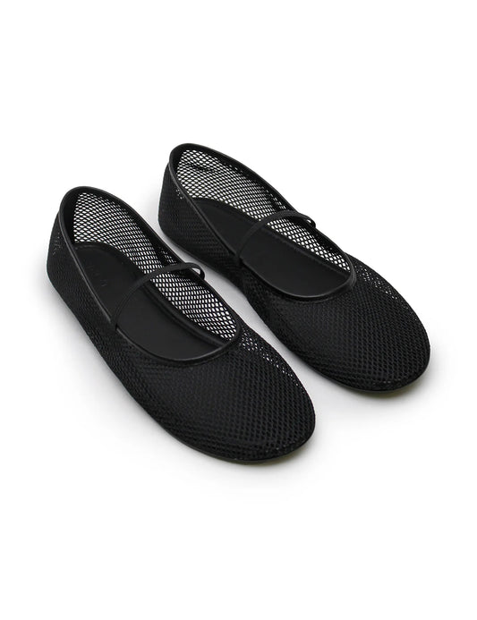 Net Ballet Flat - Black