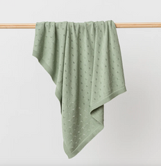 Marley Organic Blanket - Thyme Green