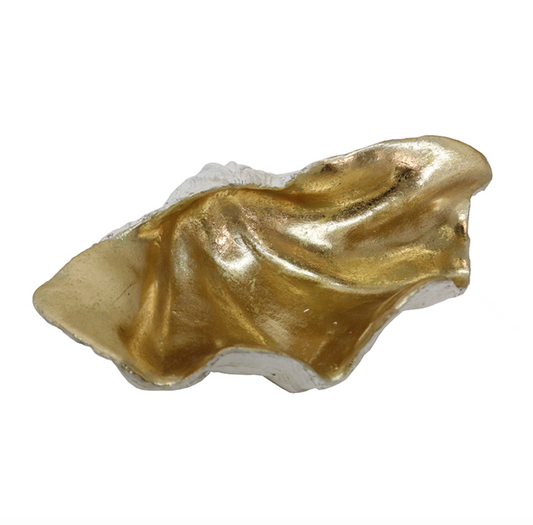 Clam Shell - White/Gold