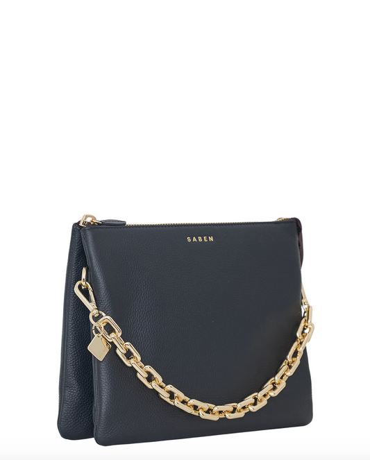 Matilda Crossbody Black + Chain