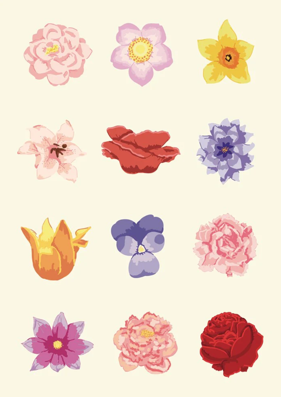 Tea Towel - Colourful Floral