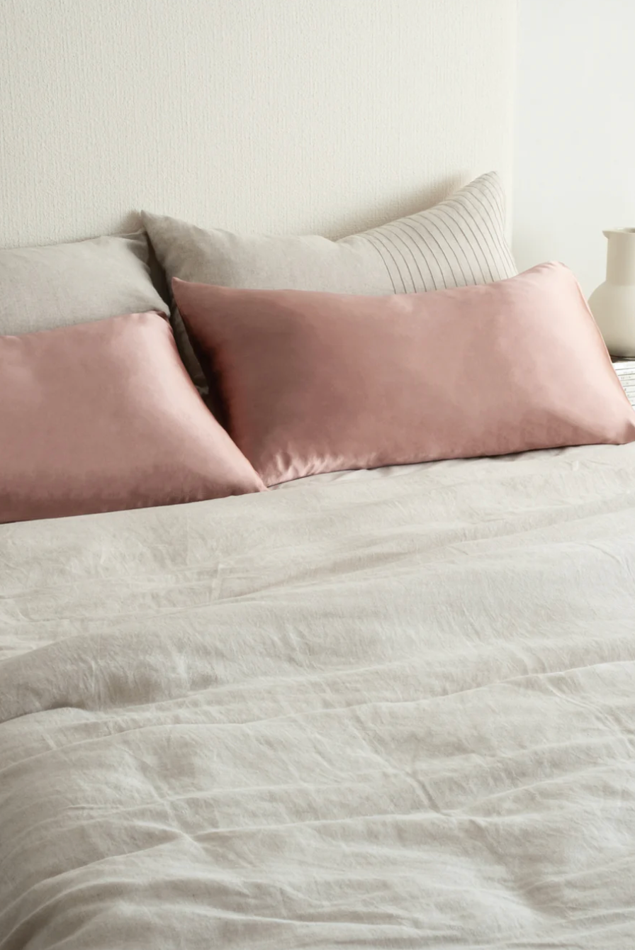 Silk Pillowcase - Antique Rose