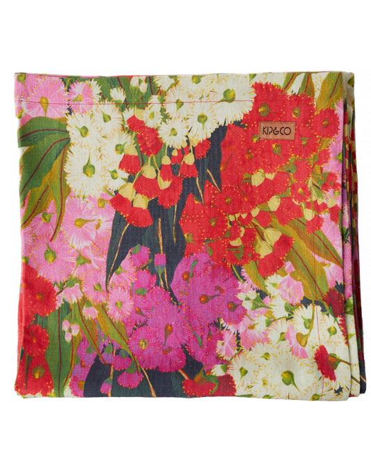 Australian Bush Blossom Tablecloth - Round