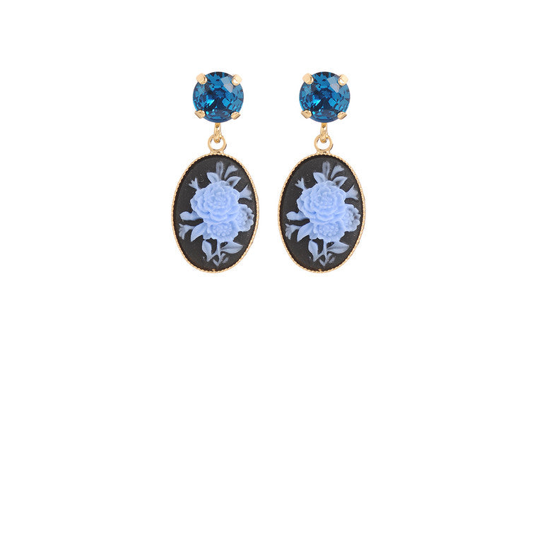 Cameo Mini Strass Earring