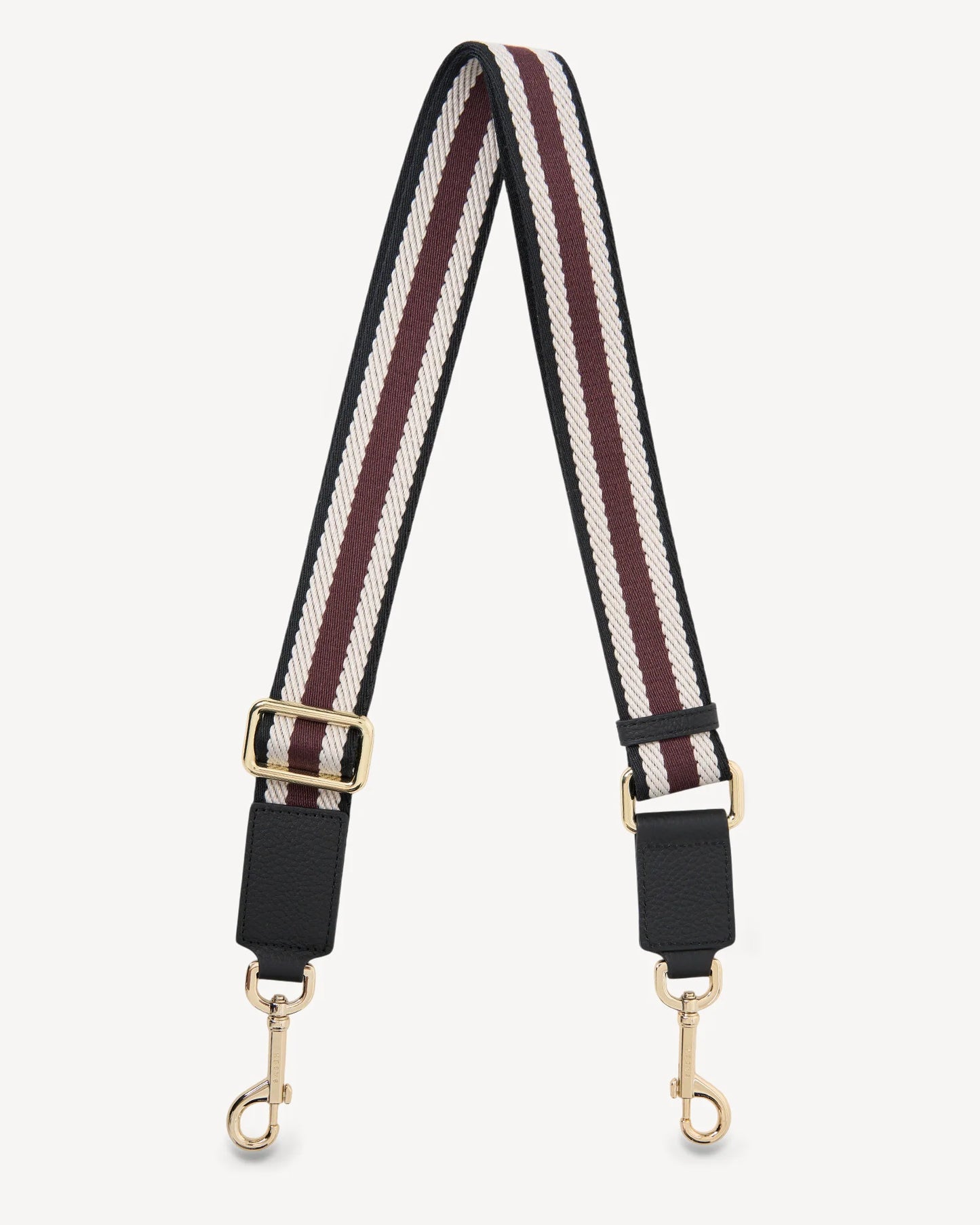 Feature Strap - Black/White/Merlot