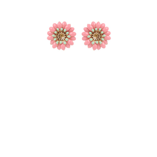 Camelia Puces Earring - Pink/Blue