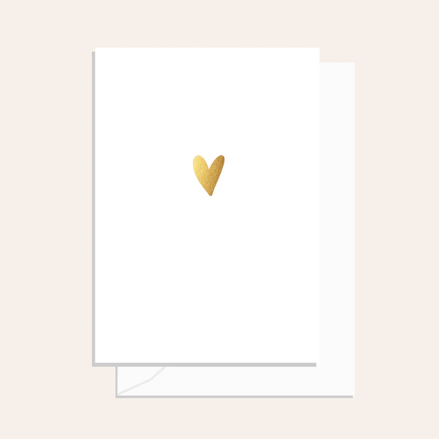 Gold Foil Heart Card