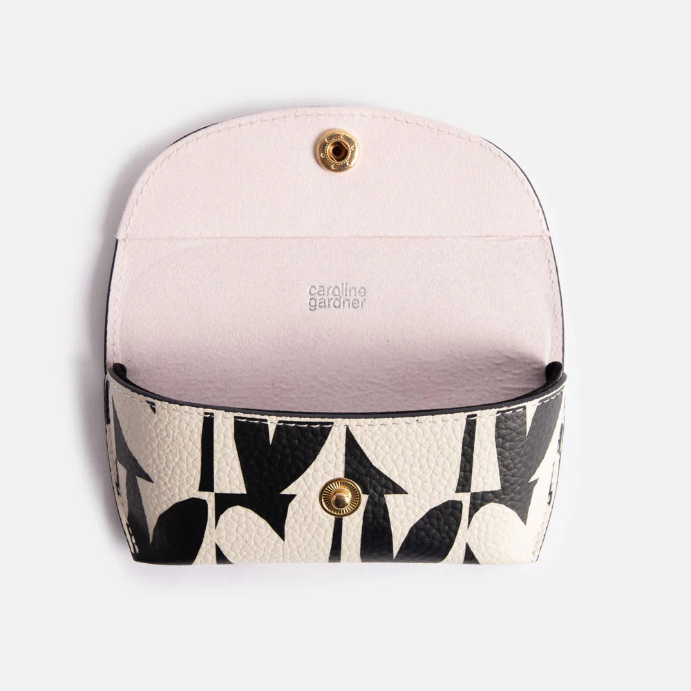 Glasses Case - Black and White Heart