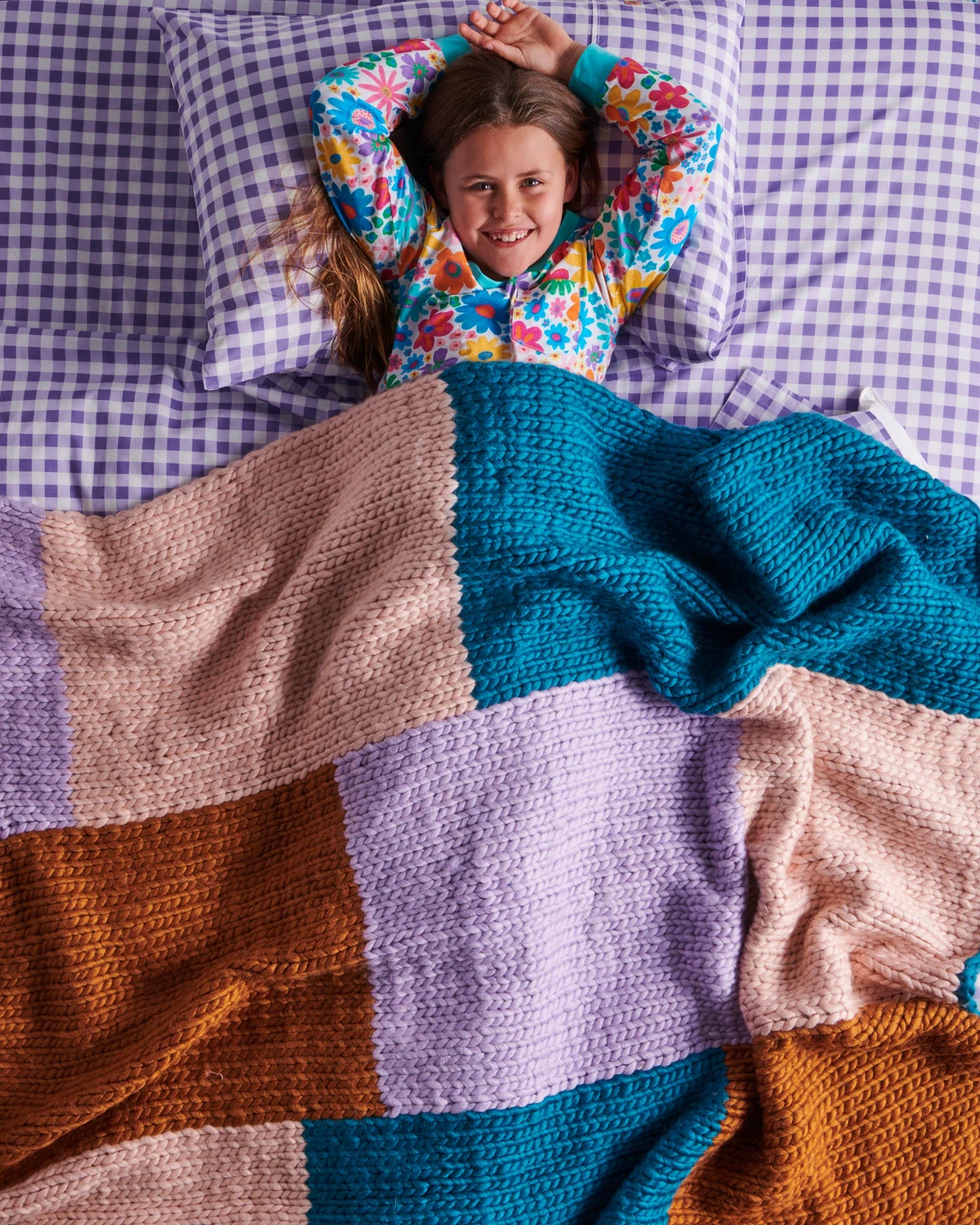 Chunky Knit Blanket - Roasted Pecan