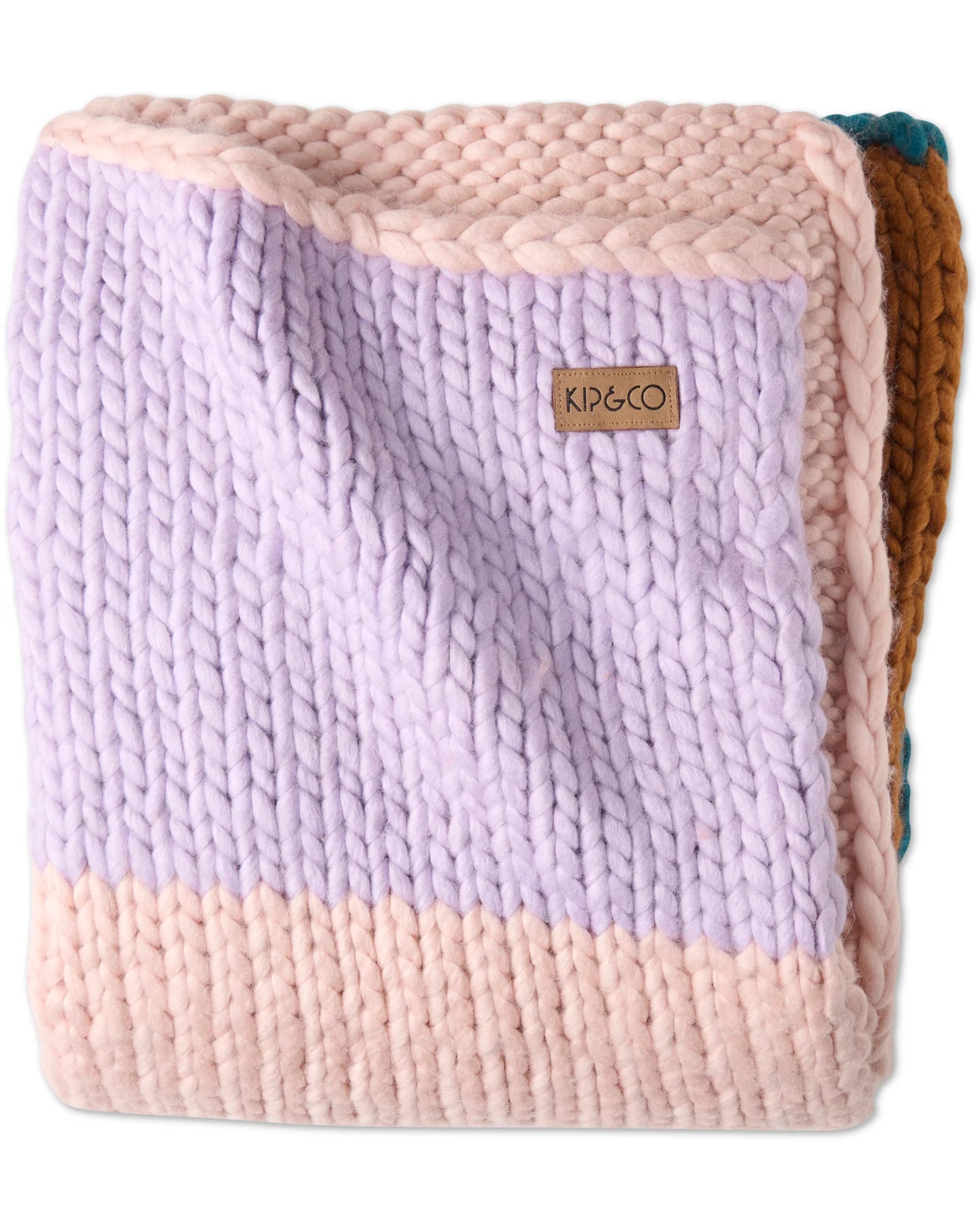 Chunky Knit Blanket - Roasted Pecan