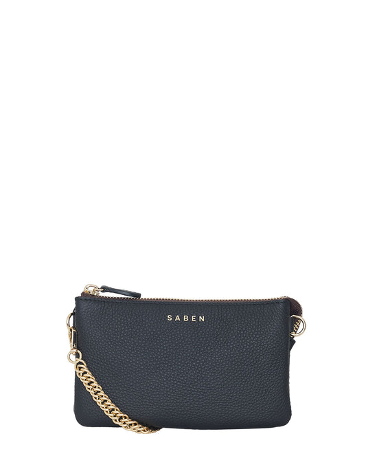 Lily Mini Bag - Black + Gold Chain