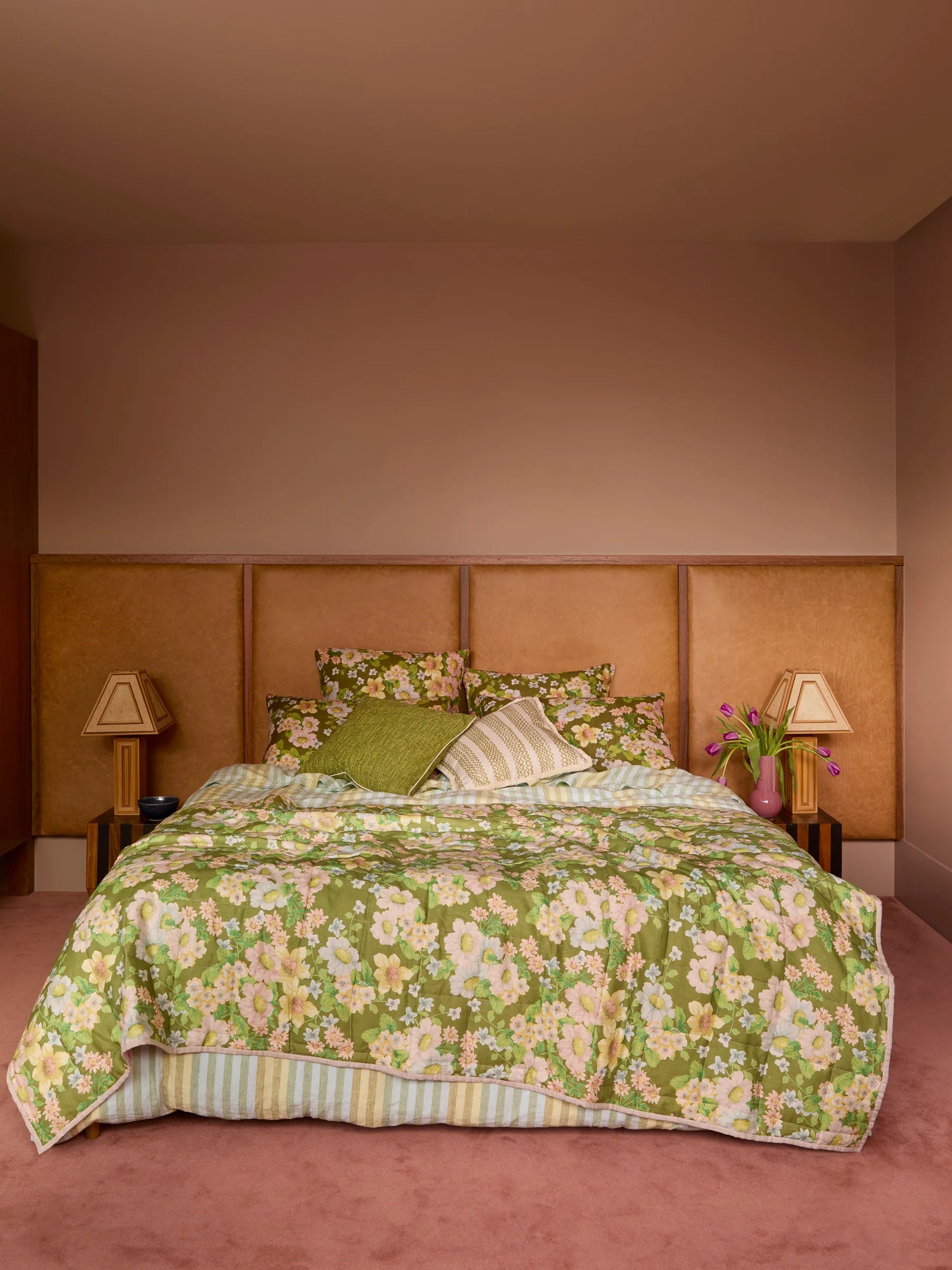 Buttercup Olive Linen Pillowcase - Standard Set