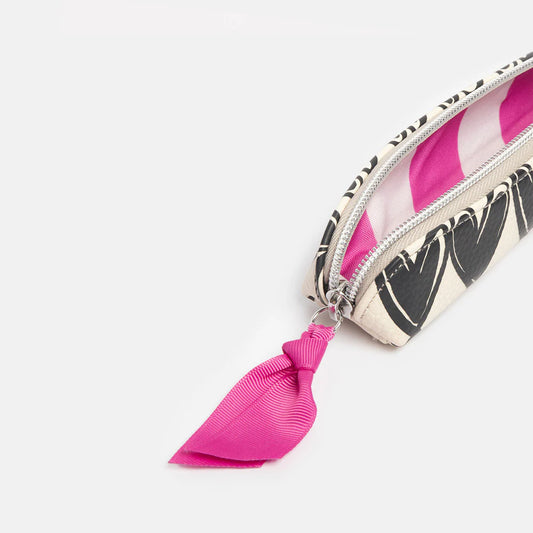 Heart Pencil Case - Black