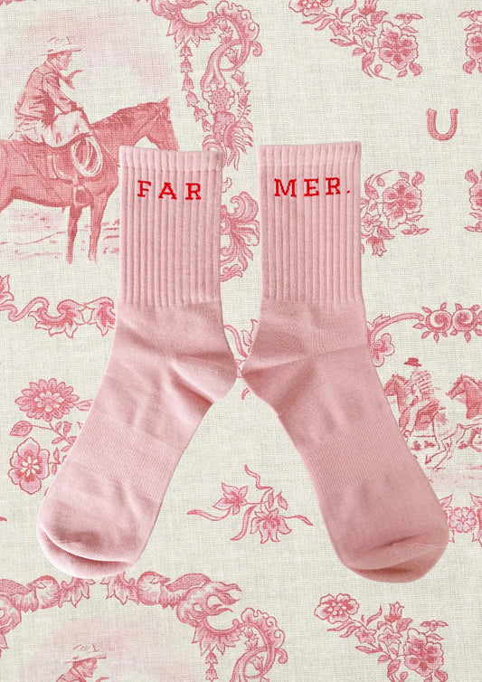 FAR MER - Boot Socks Pink