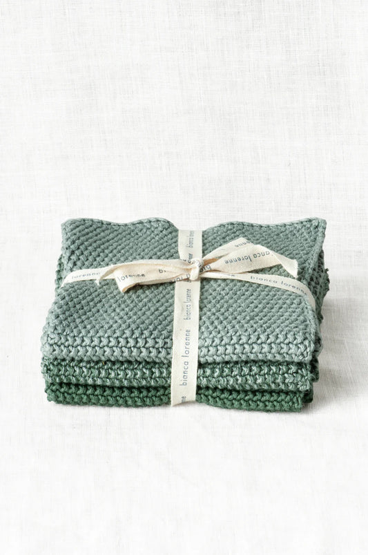 Washcloths - Sage Greens