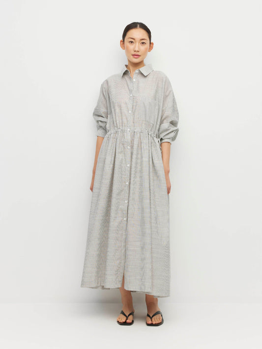 Lenora Dress - Fine Stripe