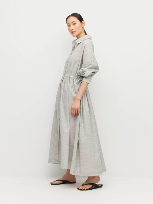 Lenora Dress - Fine Stripe