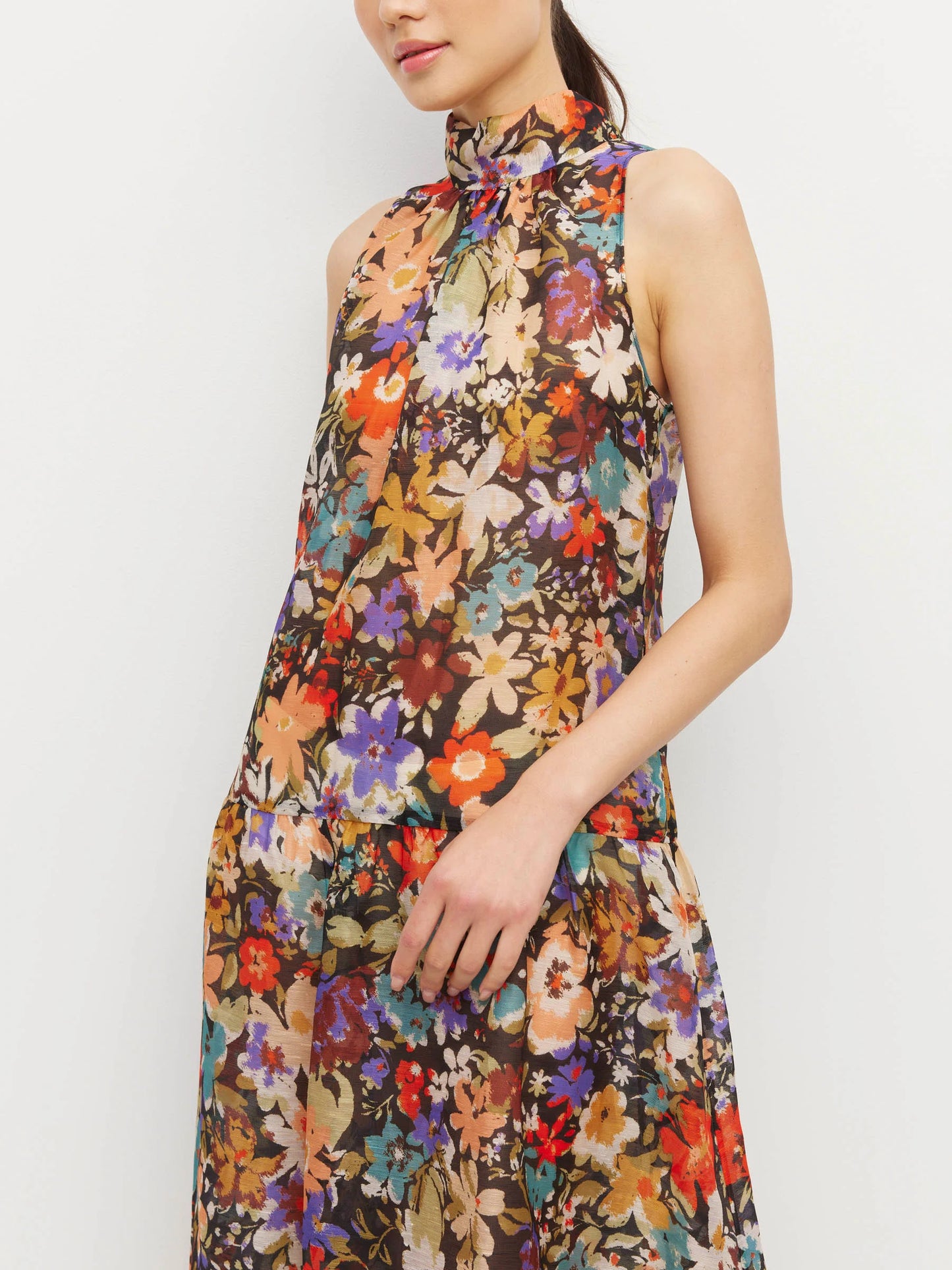 Ramona Dress - Petal Parade Linen Silk