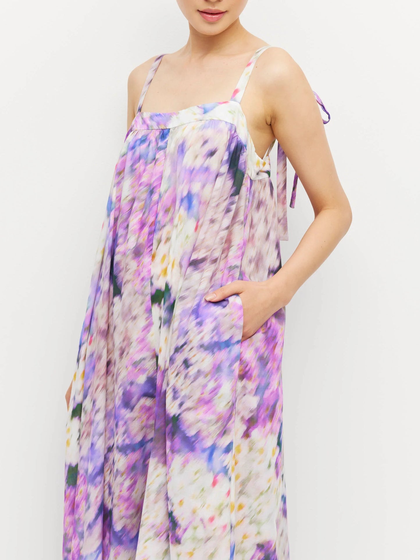 Emmeline Dress - Lavender Mist Cotton