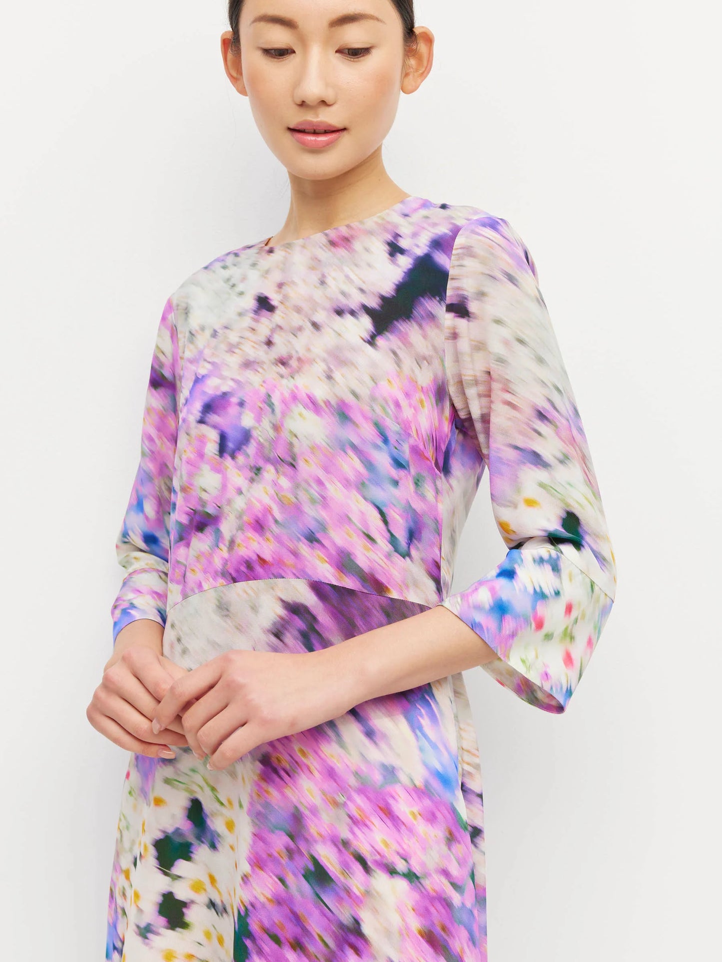 Rosie Dress - Lavender Mist Silk