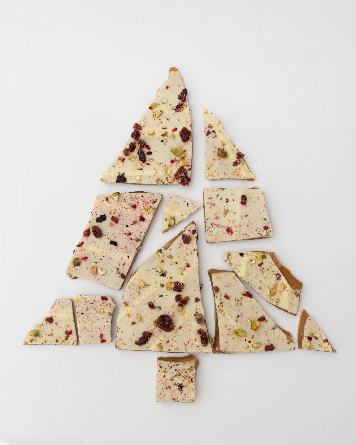 Christmas Toffee - white Chocolate Berry Pistachio