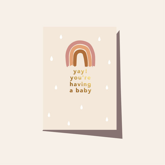Yay your having a baby card