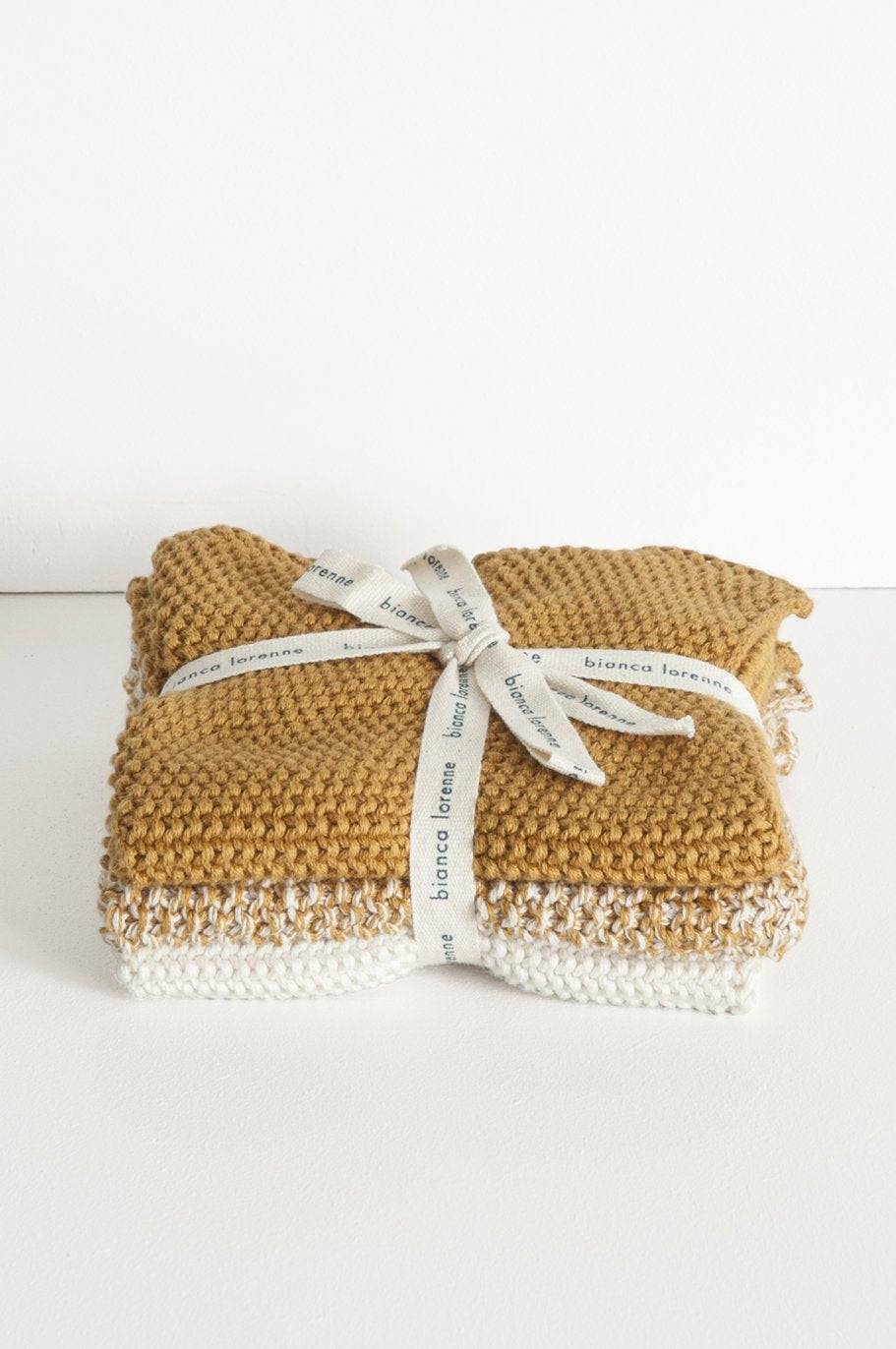 Washcloths - Ochre