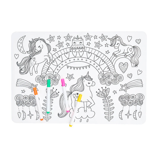 Silicone Coloring Mat - Unicorn