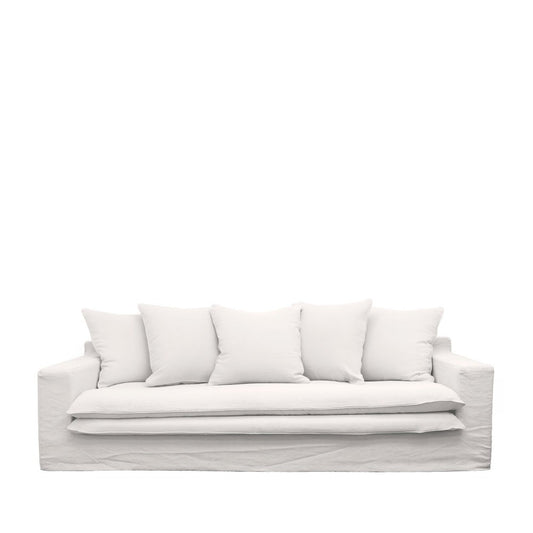 Three Seater Sofa - White