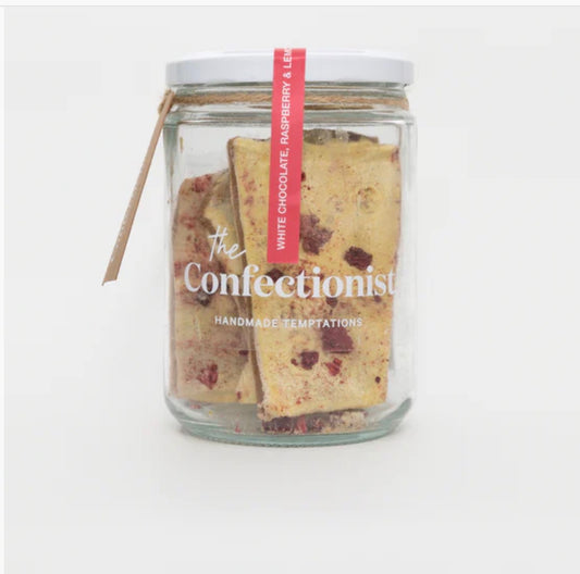 White Chocolate Raspberry & Lemon Toffee