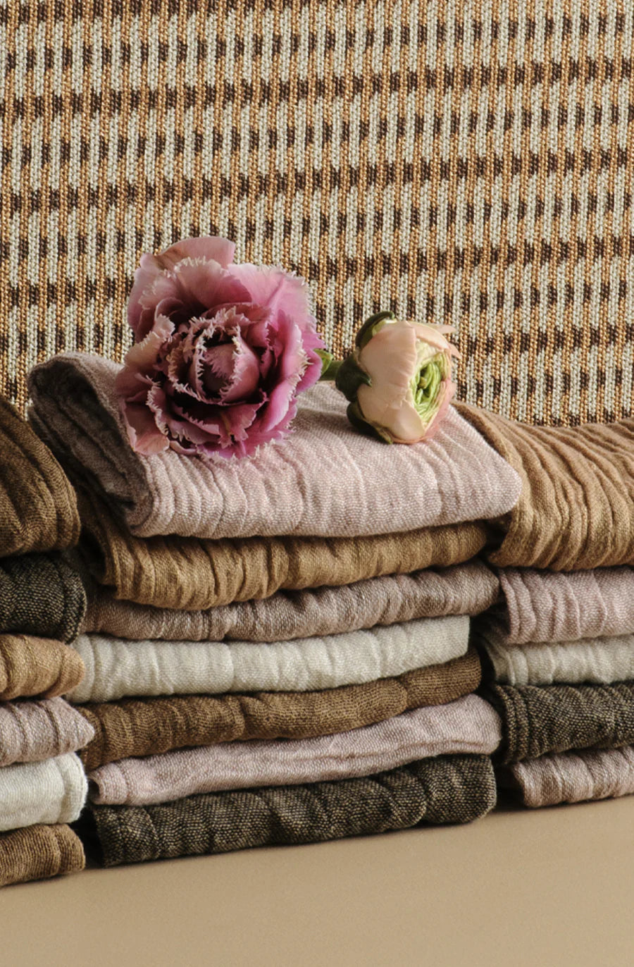 Leggera Rose Washcloths Bronze - Set of 2