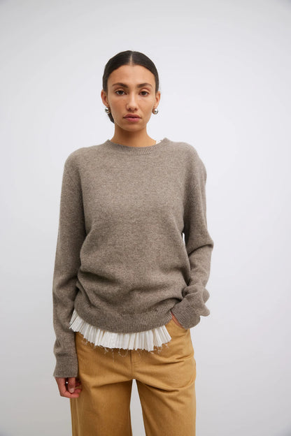 Freddie Jumper - Tobacco with ruffle trim