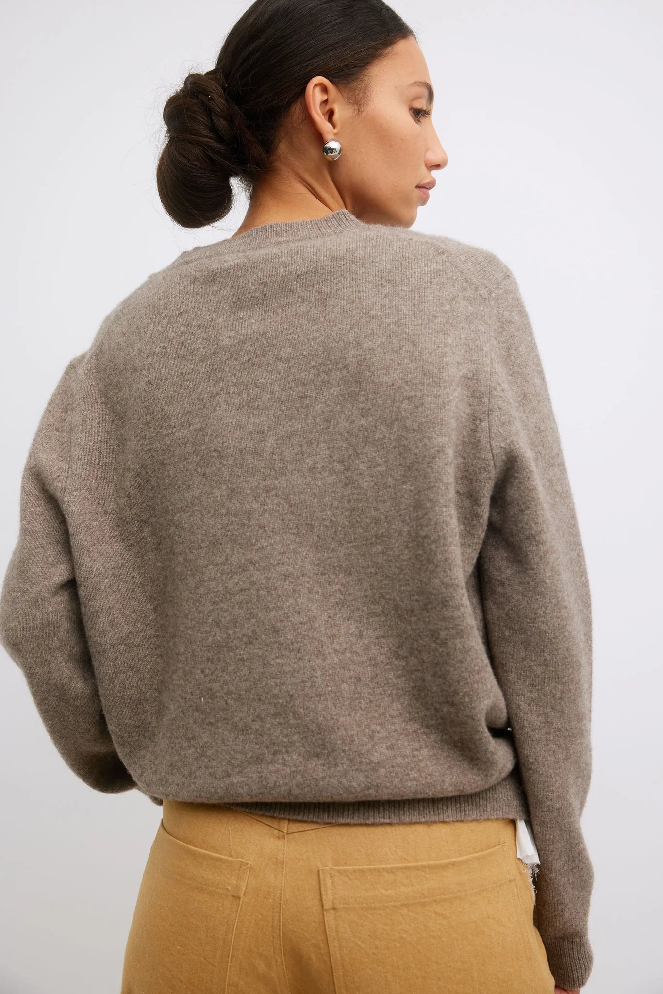 Freddie Jumper - Tobacco with ruffle trim